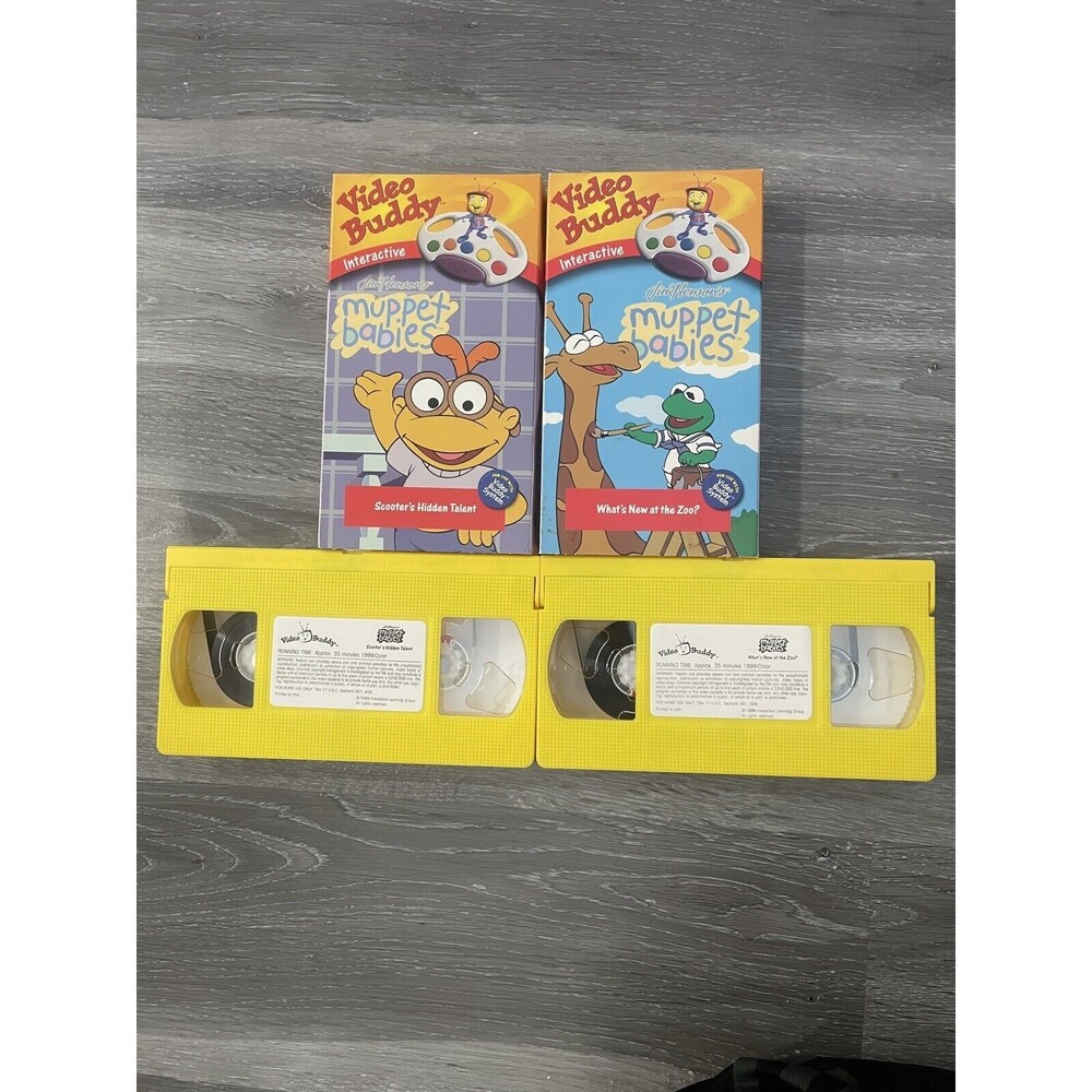 Video Buddy Muppet Babies Whats New At The Zoo Scooters Talent Lot Of 2 VHS 1999 - Picture 4 of 8